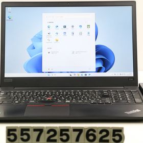 Lenovo ThinkPad E580 Core i3 8130U 2.2GHz/8GB/256GB(SSD)/15.6W/FHD(1920x1080)/Win11 【中古】