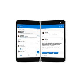 Microsoft Surface Duo 128GB 6GB RAM SIMフリー Android デュアルスクリーン スマートフォン 8.1インチ AMOLED 指紋認証 USB Type-C 中古