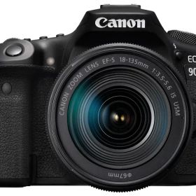 【ポイント10倍】 CANON デジタル一眼カメラ EOS 90D EF-S18-135 IS USM レンズキット [タイプ：一眼レフ 画素数：3440万画素(総画素) 3250万画素(有効画素) 撮像素子：APS-C 22.3mm×14.8mm CMOS 重量：619 g] 【P10倍】