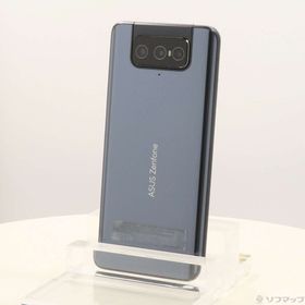 (中古)ASUS ZenFone 8 Flip 256GB ギャラクティックブラック ZS672KS-BK256S8 SIMフリー(344-ud)