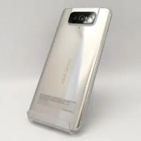 【中古】ASUS 国内版 【SIMフリー】 Zenfone 8 Flip グレイシアシルバー 8GB 256GB ZS672KS-SL256S8【広島本通】保証期間１ヶ月【ランクB