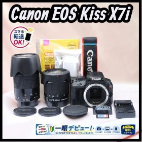 Canon EOS Kiss X7i 望遠ダブルレンズセット スマホ転送OK
