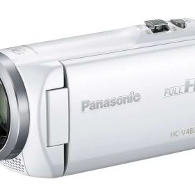 【中古】パナソニック HDビデオカメラ V480MS 32GB 高倍率90倍ズーム ホワイト HC-V480MS-W ミラーレス 一眼レフ デジタルカメラ 交換レンズ 中古