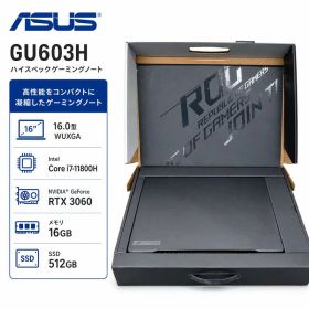 【展示品・Sランク・元箱】ASUS ROG Zephyrus M16 GU603HM 第11世代 Core i7 11800H メモリ16GB NVMe SSD 512GB GeForce RTX 3060 (6GB) 16.0型 WUXGA (1920×1200) 144Hz Wi-Fi6 ゲーミングノートパソコン Windows11 Office搭載 初期設定済 送料無料