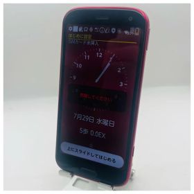 docomo らくらくスマートフォン F-52B 本体 レッド