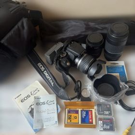 Canon EOS Kiss Digital N トリプルレンズ 三脚バッグ付他