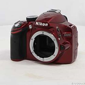 NIKON D3200 ボディ レッド (2416万画素／SDXC)