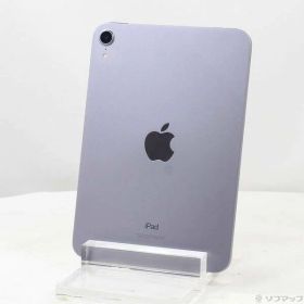 【中古】Apple(アップル) iPad mini 第6世代 64GB パープル MK7R3J／A Wi-Fi 【198-ud】