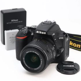 AA- (極上品) Nikon ニコン D5500 18-55mm VR II レンズキット ブラック シャッター回数66 初期不良返品対応 77-156
