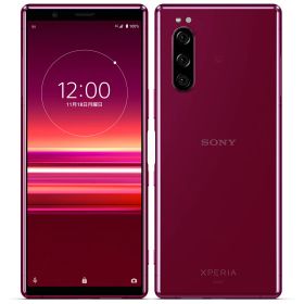 【中古】Cランク 【傷や汚れあり】 SIMロック解除済み 元docomo SONY Xperia 5 SO-01M 本体のみ レッド ネットワーク利用制限△(赤ロム永久保証) 送料無料