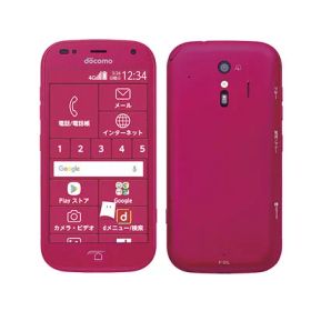 【SIMロック解除済】docomo らくらくスマートフォン me F-01L ピンク FUJITSU 当社3ヶ月間保証 中古 イオシス