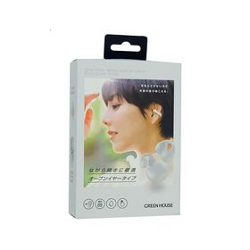 爆買グリーンハウス オープンイヤー ワイヤレスイヤホン イヤーカフタイプ GH-OWSB-WH ホワイト
