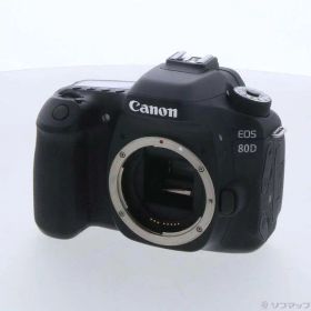 【中古】Canon(キヤノン) EOS 80D ボディ ブラック 【262-ud】