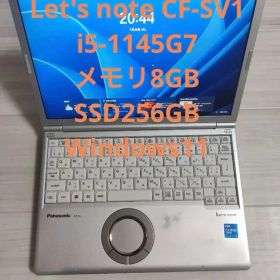 Let's note CF-SV1 i5-1145G7 8GB SSD256GB