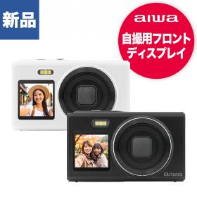 aiwa コンパクトデジタルカメラ 新品 aiwa cam DCB-2 JA5DCM0003-G(BK/WH)