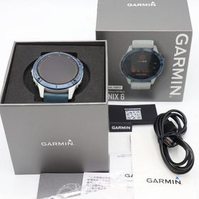 【ボーナスストア+5％】GARMIN fenix 6 Pro Dual Power 010-02410-34 Ti Mineral Blue/Whitestone スマートウォッチ ガーミン フェニックス 本体