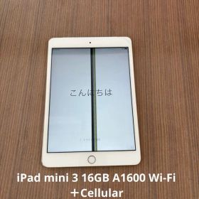 iPad mini 3 16GB A1600 Wi-Fi＋Cellular