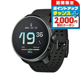 ＼2000円OFF+さらに9倍／ スント レース オールブラック 充電式クオーツ スマートウォッチ ブランド メンズ レディース SUUNTO SS050929000 デジタル ブラック 黒
