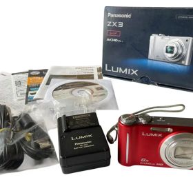 Panasonic LUMIX DMC-ZX3 レッド コンデジ デジカメ 箱付
