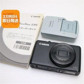 良品中古 PowerShot S95 ブラック 即日発送 Canon デジカメ デジタルカメラ 本体 あすつく 土日祝発送OK
