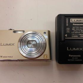 【中古】パナソニック デジタルカメラ ルミックス リュクスゴールド DMC-FX66-N