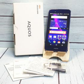 au AQUOS SERIE SHV34 ネイビー ブルー 新品同様品 ほぼ新品 860