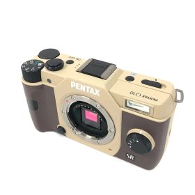 【ジャンク】PENTAX ミラーレス一眼 Q10 ボディ キャンペーン 限定カラー ブラウン/ベージュ