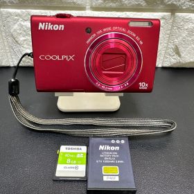 Nikon COOLPIX S6200 レッド 動作確認済 訳あり