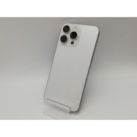 【中古】Apple 国内版 【SIMフリー】 iPhone 15 Pro Max 256GB ホワイトチタニウム MU6Q3J/A【府中ル・シーニュ】保証期間１ヶ月【ランクB】
