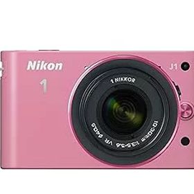 【中古】【39shop】Nikon★ミラーレス一眼カメラ Nikon 1 ニコンワン J1 ジェイワン 標準ズームレンズキット ピンク N1 J1HLK PK（良い）