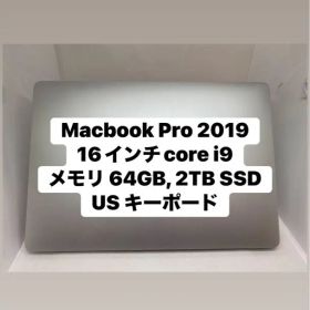 MacBook Pro 2019 16インチ core i9 2TB MD6W