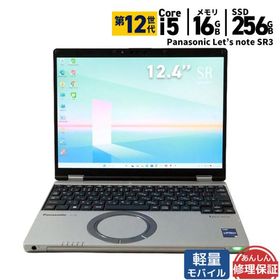 ノートパソコン 軽量モバイル Panasonic Let's note SR3 CF-SR3SKAAS 第12世代 Core i5 1245U-1.6GHZ 16GB SSD256GB Windows11 Webカメラ 3ヶ月保証 中古 wn9271