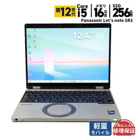 ノートパソコン 軽量モバイル Panasonic Let's note SR3 CF-SR3SKAAS 第12世代 Core i5 1245U-1.6GHZ 16GB SSD256GB Windows11 Webカメラ 3ヶ月保証 中古 wn9273