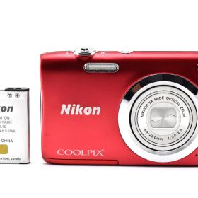 【返品保証】★外観美品★ニコン Nikon COOLPIX A100 レッド 《動作品》★ L55#8509
