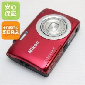 新品同様 COOLPIX A100 レッド 即日発送 コンデジ Nikon 本体 土日祝発送OK 01000