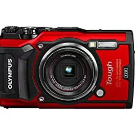 【中古】OLYMPUS デジタルカメラ Tough TG-5 レッド 1200万画素CMOS F2.0 15m 防水 100kgf耐荷重 GPS+電子コンパス