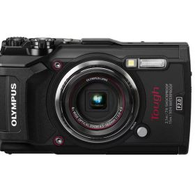 【中古】【整備済み品】 OLYMPUS デジタルカメラ Tough TG-5 ブラック 1200万画素CMOS F2.0 15m 防水 100kgf耐荷重 GPS+電子コンパス&amp;内蔵Wi-Fi TG-5 BLK