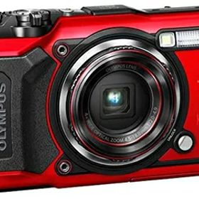 【中古】（新古品） OM SYSTEM/オリンパス OLYMPUS デジタルカメラ Tough TG-6 レッド 1200万画素CMOS F2.0 15m 防水 100kgf耐荷重 GPS 内蔵Wi-Fi TG-6RED
