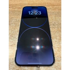 【中古正常品】iPhone14ProMax 128GB シルバー 正規SIMフリー MQ973J/A A323