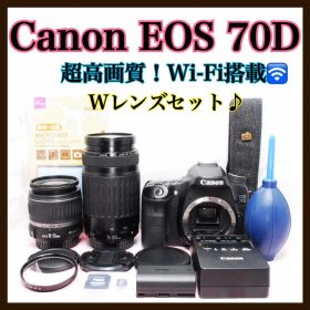 ✨超高画質✨Canon EOS 70D すぐに使える Wレンズ Wi-Fi