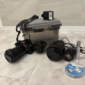 【プロ撮影フルセット】SONY α7IV レンズ４本・ストロボ・防湿庫付き