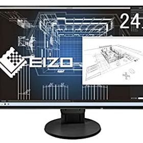 【中古】(非常に良い)EIZO FlexScan 24.1インチ ディスプレイ モニター (WUXGA／IPSパネル／ノングレア／ブラック EV2456-RBK