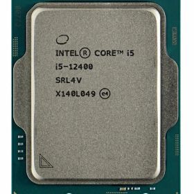 Intel Core i5-12400 6C 12T 2.5GHz to 4.4GHz Socket 1700 Alder Lake-S 10NM 18MB 65W Jan 2022