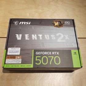 中古 MSI GeForce RTX 5070 12G VENTUS 2X OC (RTX5070 12G) 4700000975 状態： A:美品