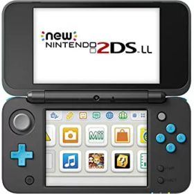 【中古】【非常に良い】Newニンテンドー2DS LL 【ブラック×ターコイズ】3DSのゲームが遊べる