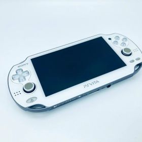中古 PlayStation Vita (プレイステーション ヴィータ) Wi‐Fiモデル クリスタル・ホワイト (PCH-1000 ZA02) SONY ソニー プレイステーション ヴィータ ビータ 携帯ゲーム機 ゲーム機 レトロ 懐かしい 一人時間