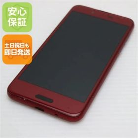 美品 SHV40 AQUOS sense レッド スマホ 即日発送 スマホ 白ロム au SHARP 土日祝発送OK