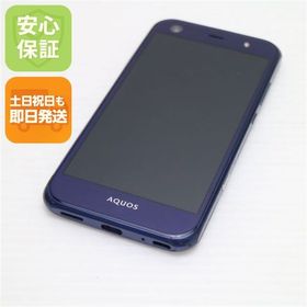 安心保証付 美品 au SHV38 AQUOS SERIE mini ネイビー 中古本体