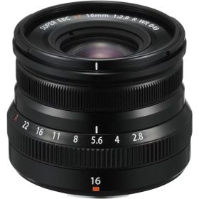 富士フイルム FUJIFILM XF16mmF2.8 R WR ブラック フジフイルムXマウント フジノンレンズ 広角レンズ XF16MMF28RWE