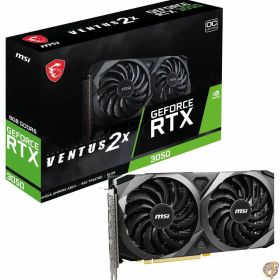 【5日最大2000円クーポン】MSI GeForce RTX 3050 VENTUS 2X 8G OC ゲーミンググラフィックスカード - 8GB GDDR6X 1807MHz PCI Express Gen 4 x 8 128ビット 3x DP v 1.4a HDMI 2.1 (4K対応)